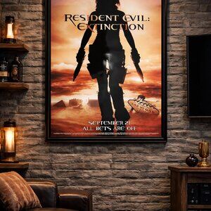 Resident Evil Milla Jovovich Poster Lot 2 Original Movie 2007